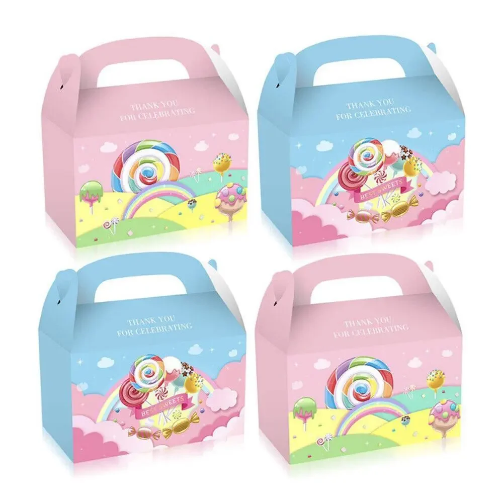 12 Pack Candyland Favor Goodie Goody Boxes Candy Sweet Treat Bags Thank You